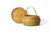 Bamboo Basket with Handle & Lid