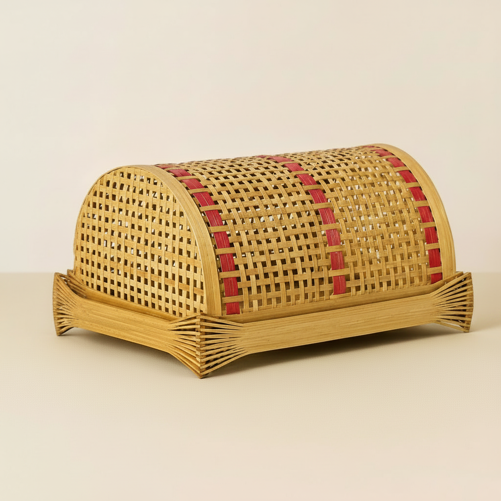 Bamboo Fruit Basket(with lid)