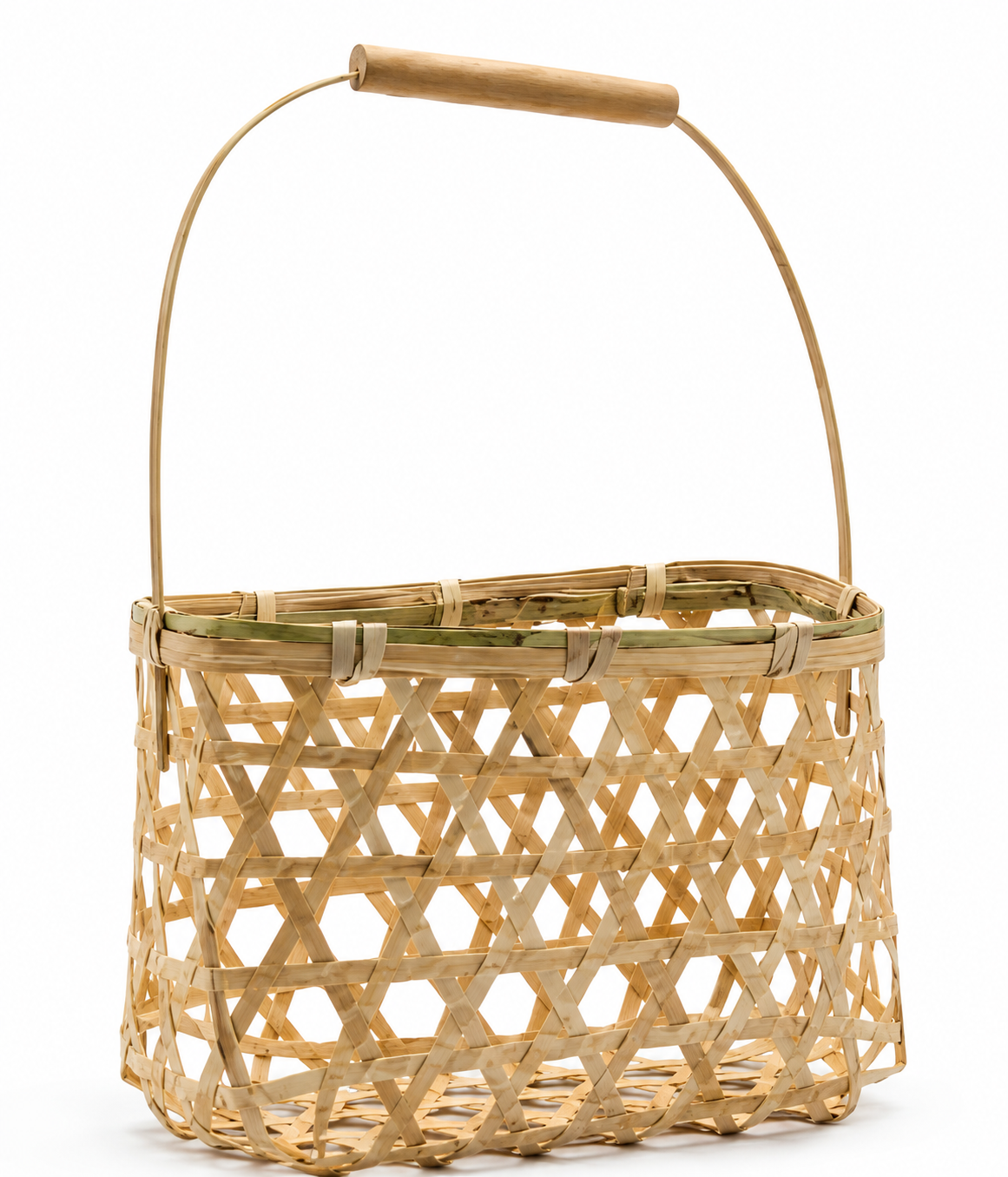 Bamboo Basket with Handle