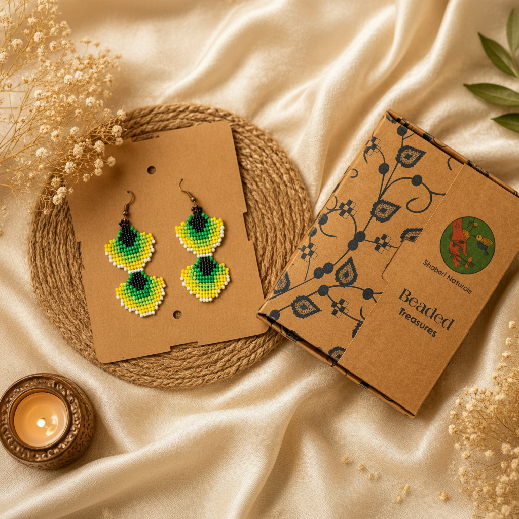 Shabari Naturals Beaded Earring