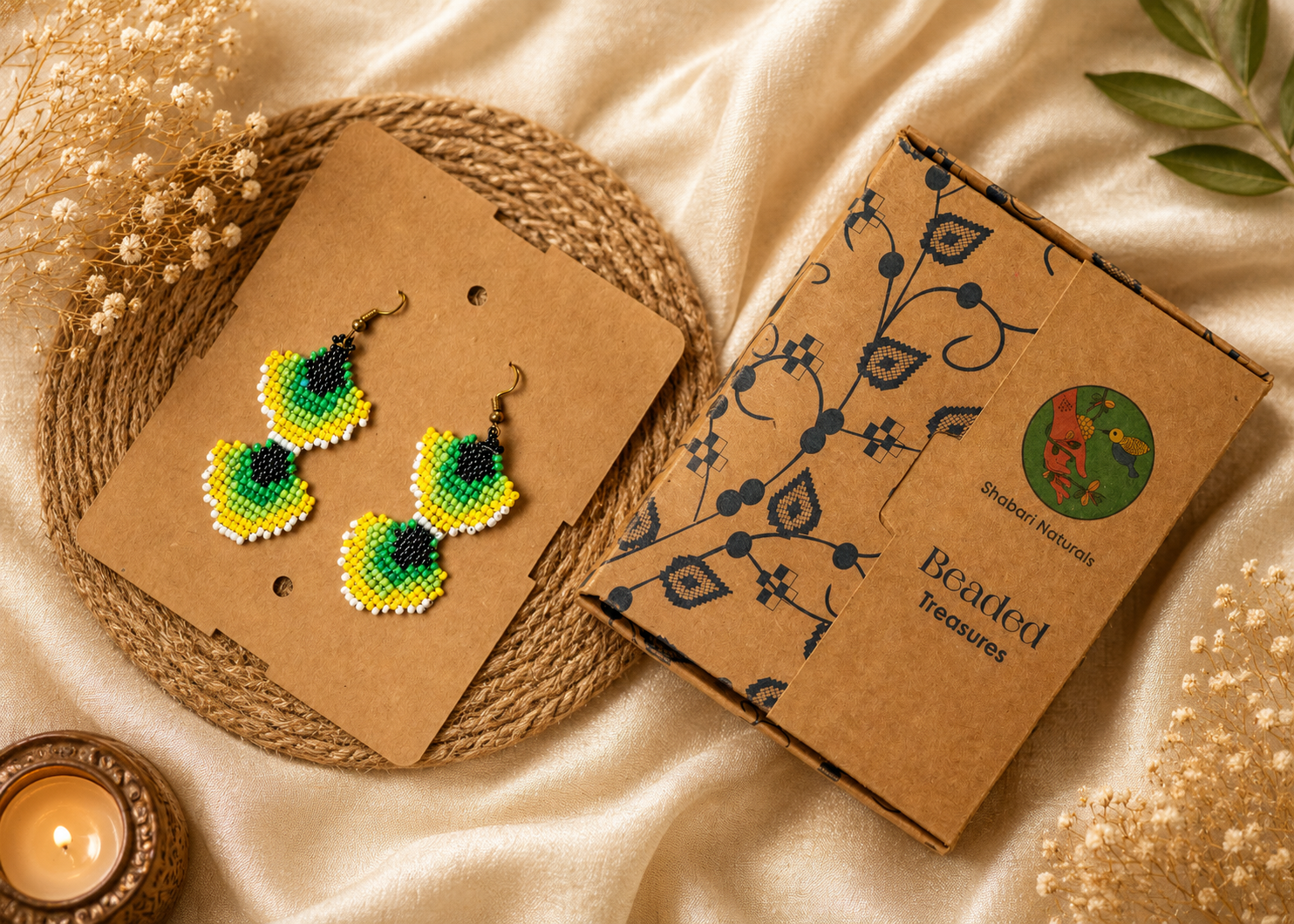 Shabari Naturals Beaded Earring