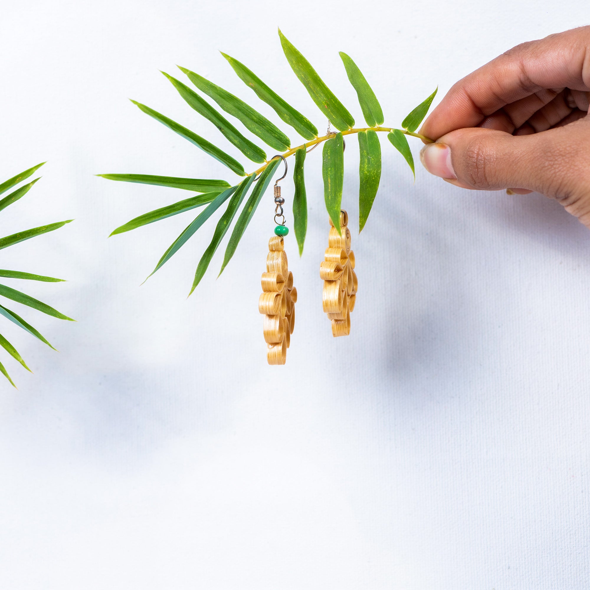 Shabari Naturals Bamboo Earring - Twilling