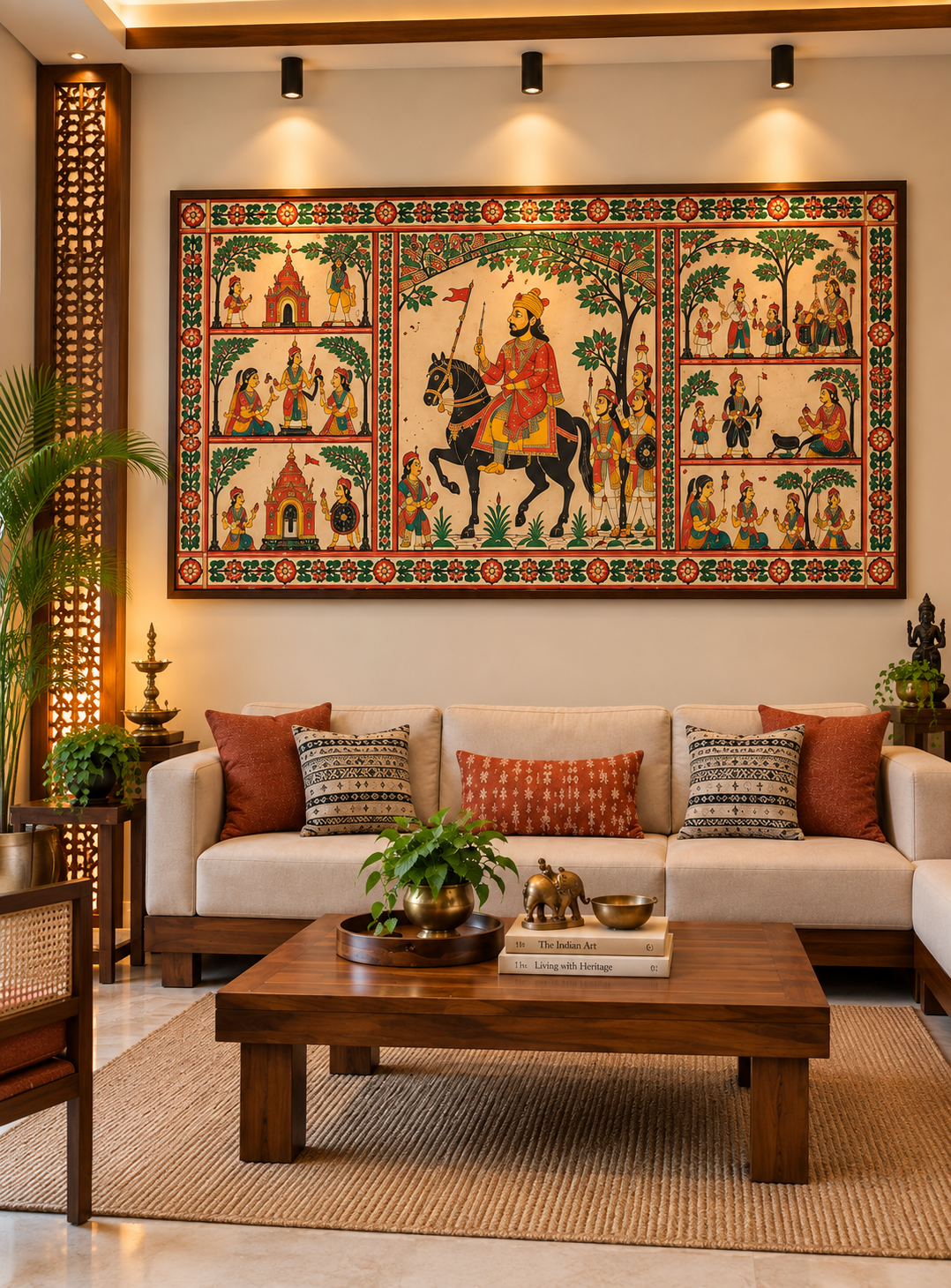 Chitrakathi Art Canvas Painting