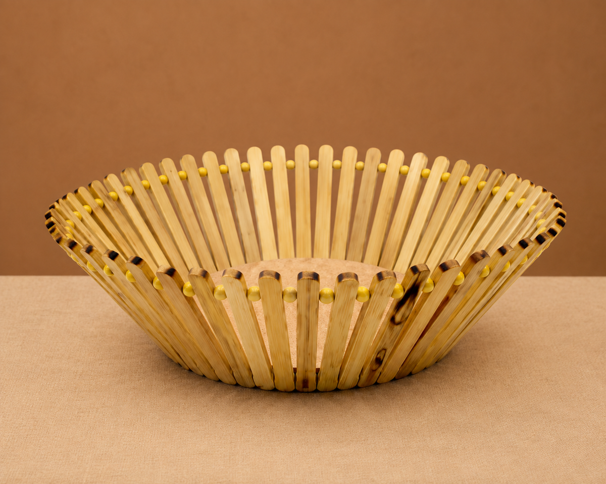 Venushilpi Bamboo Basket (Flat)