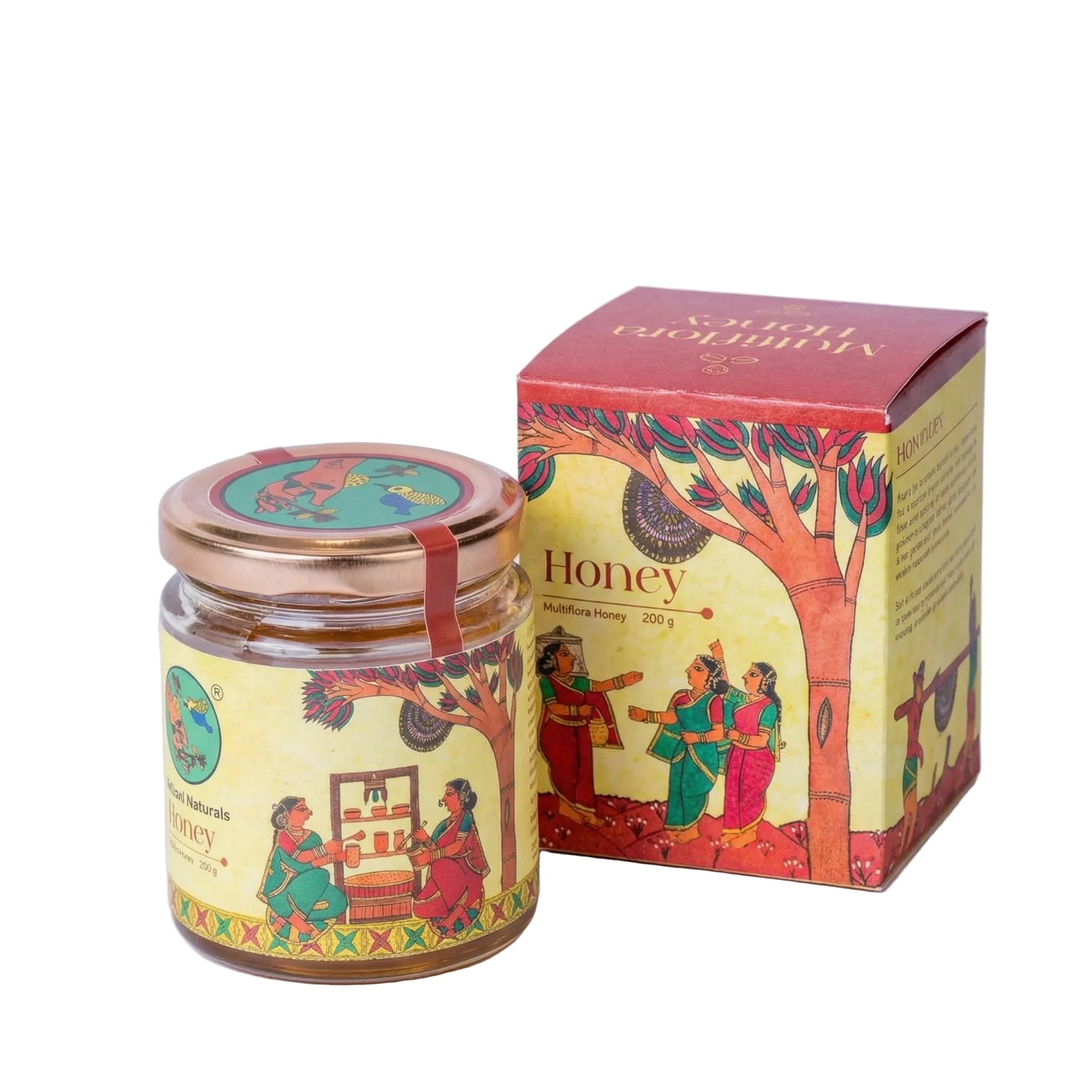 Shabari Naturals Multiflora Honey jar and packaging box
